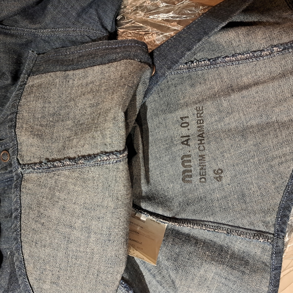 Miu Miu Dark Blue Denim Shirt - Picture 6 of 7